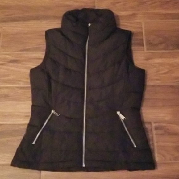 Calvin Klein Jackets & Blazers - CALVIN KLEIN BLACK ZIPPER PUFFER VEST SIZE XS